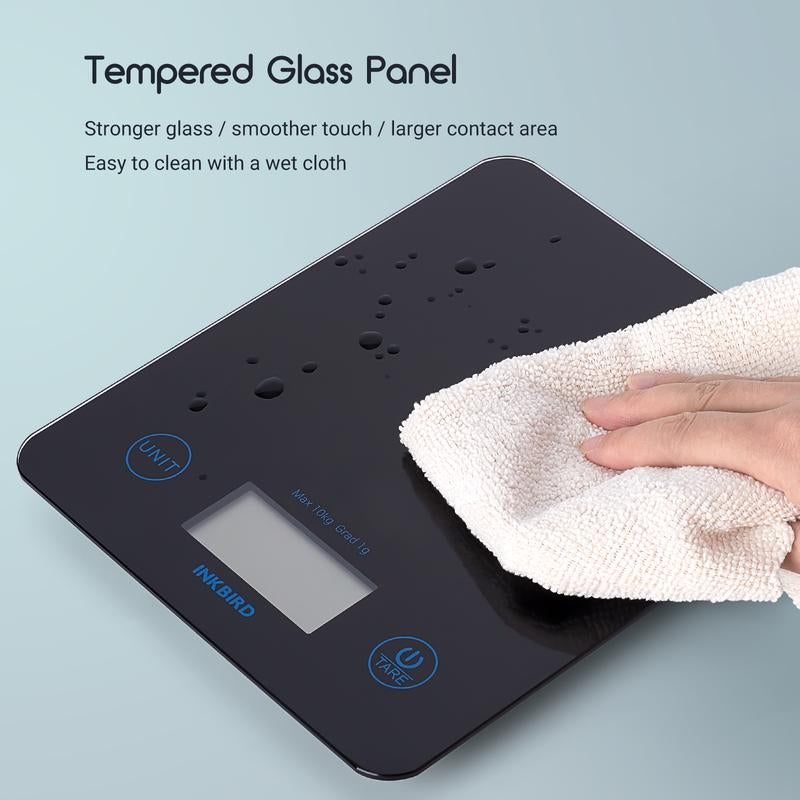 INKBIRD Electronic Scale, Kitchen Food Scale, Used for Baking, Desserts, Catering, Kitchen Tools Digital Weighing Machine Kitchenware Black